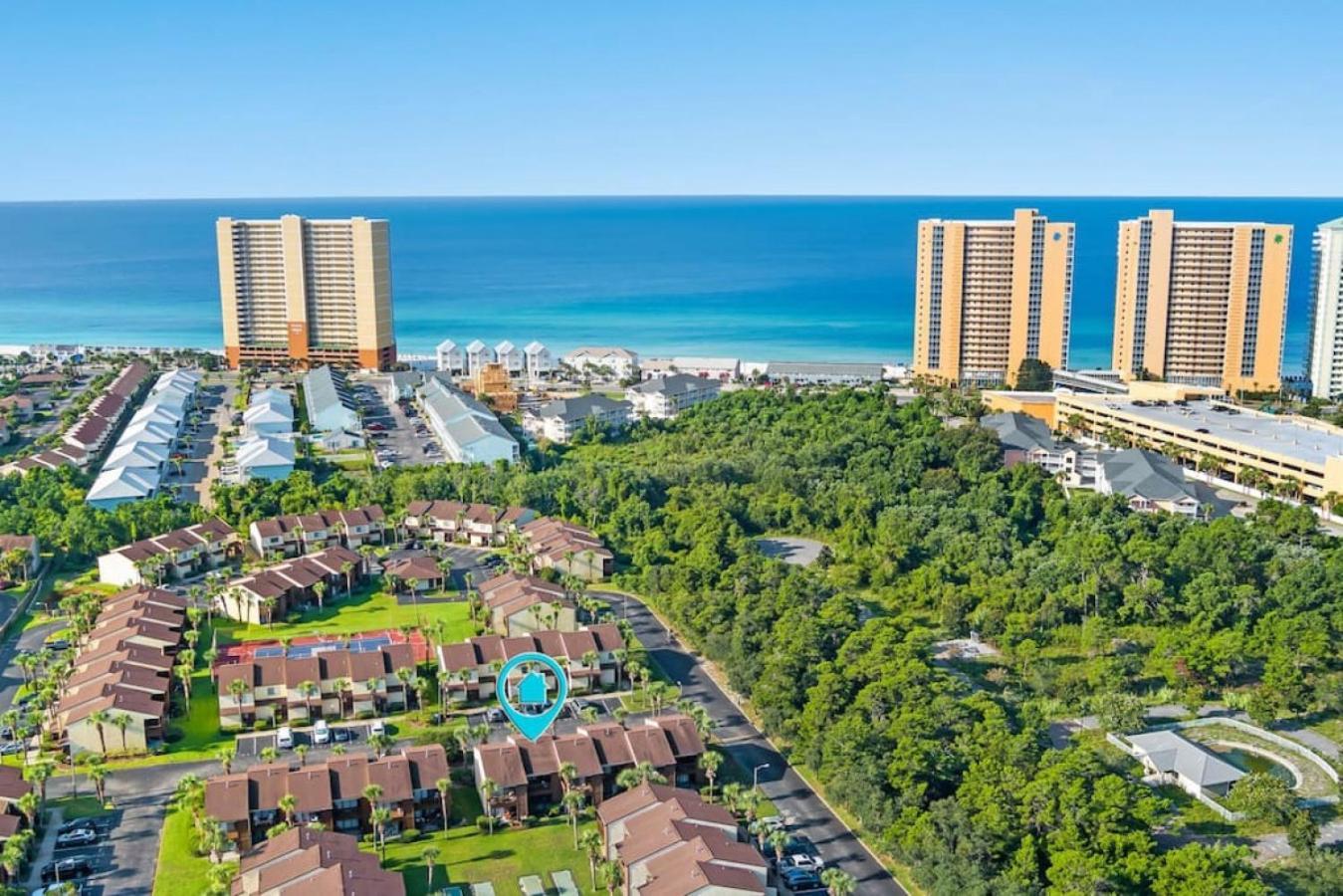 Experience Starlit Nights From Beach Happy'S Balcony Overlooking The Community Pool At Beachwalk Βίλα Panama City Beach Εξωτερικό φωτογραφία